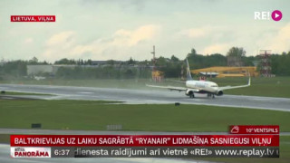 Baltkrievijas uz laiku sagrābtā  «Ryanair» lidmašīna sasniegusi Viļņu