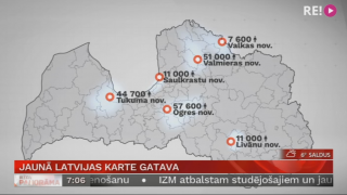 Jaunā Latvijas karte gatava