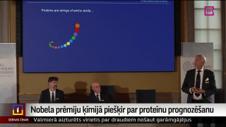 Nobela prēmiju ķīmijā piešķir par proteīnu prognozēšanu