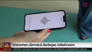 Vidzemes slimnīcā darbojas robotzvans