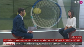 Intervija ar Anastasiju Sevastovu par Federāciju kausa spēlēm pret Slovākijas izlasi