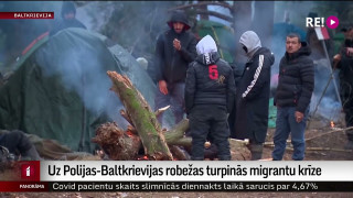 Uz Polijas-Baltkrievijas robežas turpinās migrantu krīze