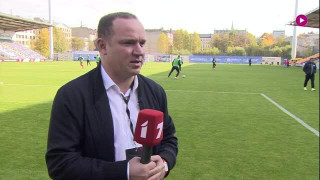Latvija-Sanmarīno. U-21 futbola spēle. Intervija ar Vadimu Ļašenko