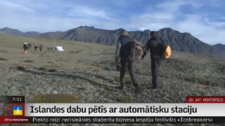 Islandes dabu pētīs ar automātisku staciju