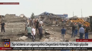 Sprādzienā un ugunsgrēkā Dagestānā 35 bojā gājušie