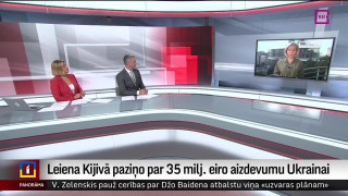 Leiena Kijivā paziņo par 35 milj. eiro aizdevumu Ukrainai