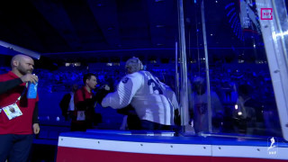 Pasaules hokeja čempionāta spēle Latvija - Francija. Spēles epizodes