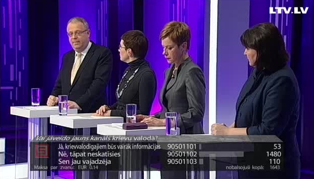 Sastrēgumstunda. Vai Latvijā veidosim jaunu TV kanālu krievu valodā?