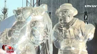Ledus skulptūru karnevāls Jelgavā