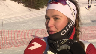 Latvijas čempionāta posms distanču slēpošanā. Annija Keita Sabule