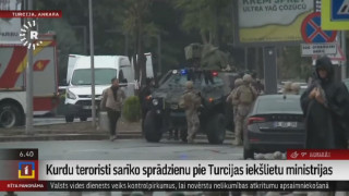 Kurdu teroristi sarīko sprādzienu pie Turcijas Iekšlietu ministrijas
