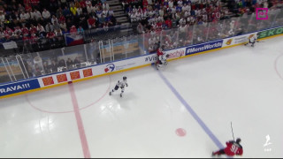 Pasaules hokeja čempionāta spēle Kanāda - Somija 0:1
