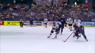 Pasaules hokeja čempionāta spēle Latvija - ASV 3:6