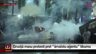 Gruzijā masu protesti pret "ārvalstu aģentu" likumu
