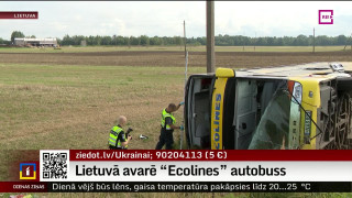 Lietuvā avarē "Ecolines" autobuss