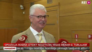 Opozīcija rosina izteikt neuzticību Rīgas mēram D. Turlajam