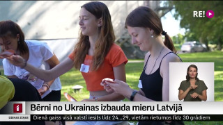 Bērni no Ukrainas izbauda mieru Latvijā