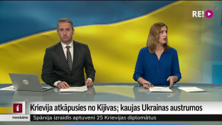 Krievija atkāpusies no Kijivas; kaujas Ukrainas austrumos