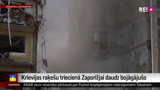 Krievijas raķešu triecienā Zaporižjai daudz bojāgājušo
