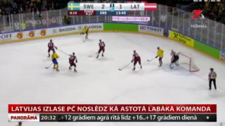 Latvijas izlase PČ beidz kā astotā labākā komanda