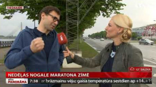 Ilzes Skudras reportāža par maratona norisēm nedēļas nogalē.