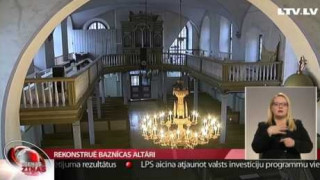 Rekonstruē baznīcas altāri