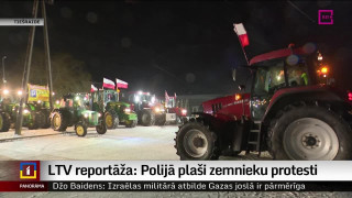 LTV reportāža: Polijā plaši zemnieku protesti