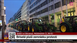 Briselē plaši zemnieku protesti