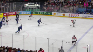Pasaules hokeja čempionāta spēles Somija - Austrija epizodes