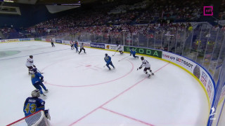 Pasaules hokeja čempionāta spēle Kazahstāna - Latvija 0:1