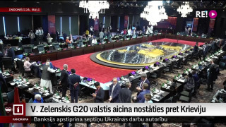 V. Zelenskis G20 valstis aicina nostāties pret Krieviju
