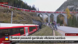 Šveicē pasaulē garākais vilciena sastāvs