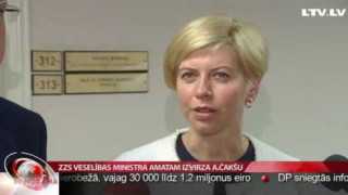 ZZS veselības ministra amatam izvirza A.Čakšu