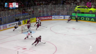 Pasaules hokeja čempionāta spēle Latvija - Kanāda 0:2