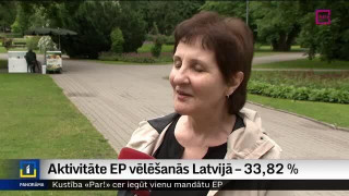 Aktivitāte EP vēlēšanās Latvijā – 33,82 %