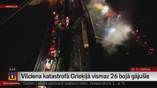 Vilciena katastrofā Grieķijā vismaz 26 bojā gājušie