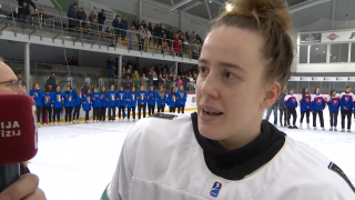 Latvijas hokejistes PČ turnīru Rīgā noslēdz ar uzvaru un 2. vietu. Anna Kubliņa