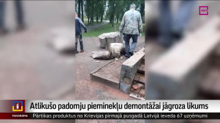 Atlikušo padomju pieminekļu demontāžai jāgroza likums