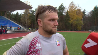 Eiropas regbija čempionāta cikla 2.spēle Latvija - Zviedrija.Ainārs Bērziņš