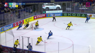Pasaules hokeja čempionāta spēle Kazahstāna - Zviedrija 0:2