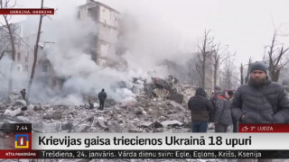 Krievijas gaisa triecienos Ukrainā 18 upuri