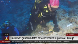 Pēc virves gabaliņa datēs pasaulē vecākā kuģa vraku Turcijā