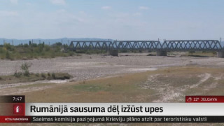 Rumānijā sausuma dēļ izžūst upes