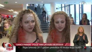 "Dance Parade" pulcē 1000 Latvijas dejotāju