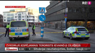 Zviedrijā iespējamais terorists ievaino 8 cilvēkus