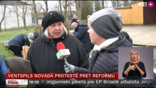 Ventspils novadā protestē pret reformu