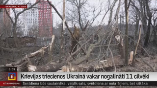 Krievijas triecienos Ukrainā vakar nogalināti 11 cilvēki