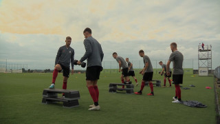 Latvijas futbola izlasei pirmais oficiālais treniņš pirms EČ kvalifikācijas