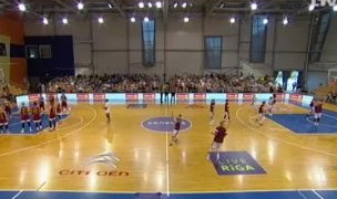 Pārbaudes spēle basketbolā sievietēm. Latvija – Krievija