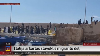 Itālijā ārkārtas stāvoklis migrantu dēļ
